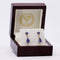 Boucles d'oreilles Boucles d’oreilles pendantes articulées en or jaune 14 carats, tanzanites, saphirs et diamants 58 Facettes E0067