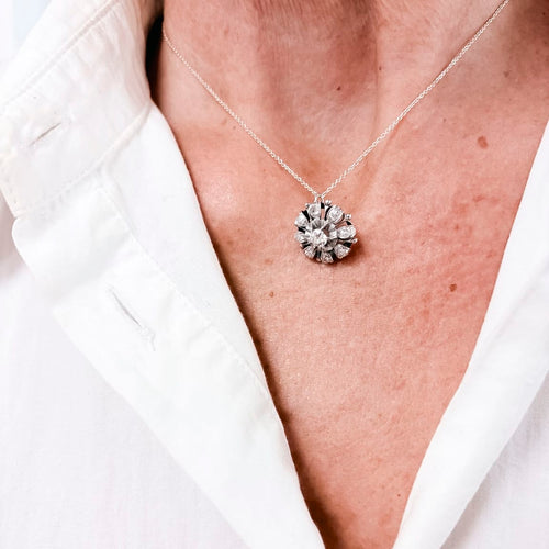Collier Diamond Star - Collier en or blanc 18k et diamants 58 Facettes UKA000158GM