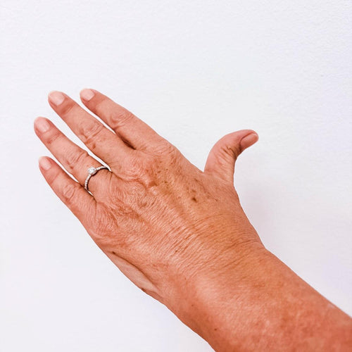Bague ONE - Bague solitaire en or blanc 18k avec diamants, 0,75 ct 58 Facettes UKA000157GM