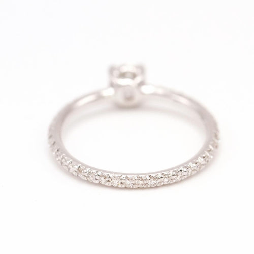 Bague ONE - Bague solitaire en or blanc 18k avec diamants, 0,75 ct 58 Facettes UKA000157GM