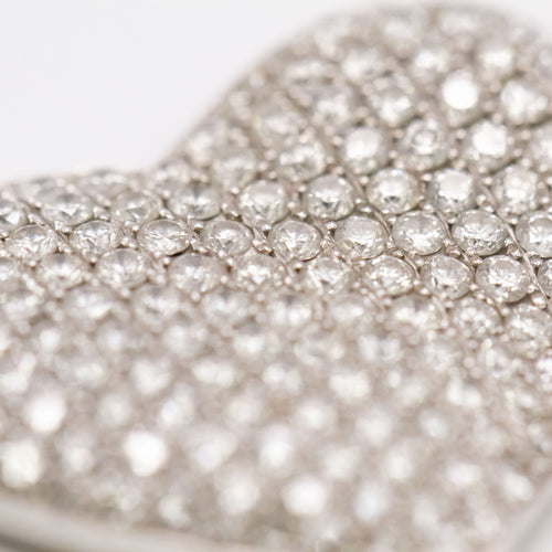 Pendentif Pendentif cœur en diamants 2 ct en or blanc 18k 58 Facettes UKA000154GM