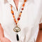 Collier TOUS - Collier de cornalines avec pièce centrale en or jaune 18k 58 Facettes UKA000168SO