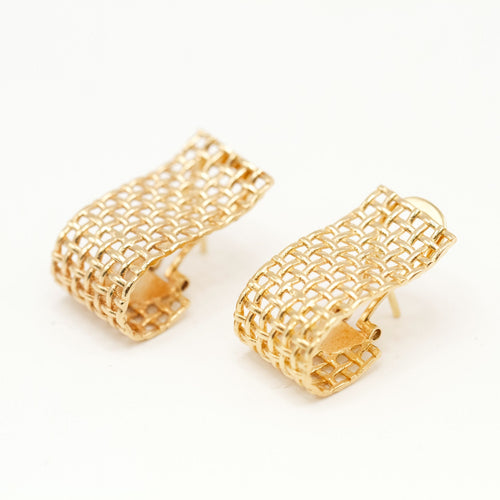 Boucles d'oreilles TOUS - Boucles d’oreilles en or jaune 18k à maille ajourée 58 Facettes UKA000160SO