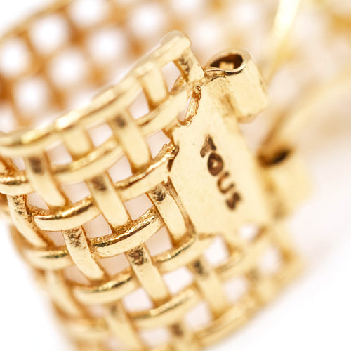 Boucles d'oreilles TOUS - Boucles d’oreilles en or jaune 18k à maille ajourée 58 Facettes UKA000160SO