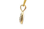 Pendentif Pendentif contemporain en or jaune 18 carats avec diamants taille brillant 58 Facettes B957