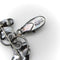Broche Georg Jensen USA - Broche en argent sterling, feuilles de ginkgo et capsule de graines 58 Facettes 11248