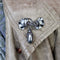 Broche Georg Jensen USA - Broche en argent sterling, feuilles de ginkgo et capsule de graines 58 Facettes 11248