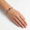 Bracelet Bracelet victorien à maillons curb en or 14k, saphir taille pain de sucre et diamants 58 Facettes 11249