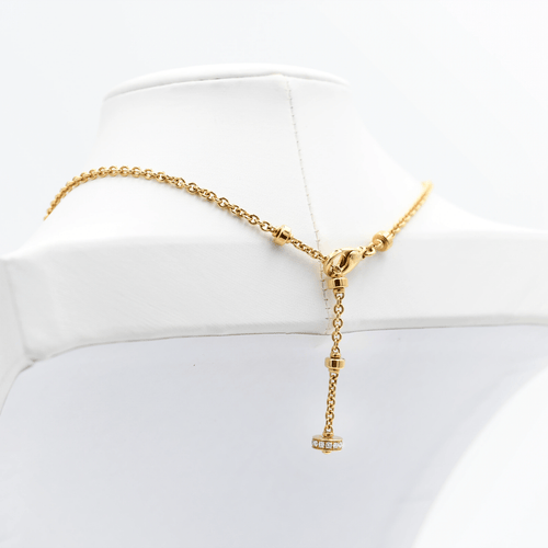 Collier Bulgari - Collier Monete vintage en or jaune, deux monnaies anciennes et diamants 58 Facettes 660A26_M
