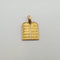 Pendentif Pendentif Table de la Torah en or jaune 18k 58 Facettes #4871