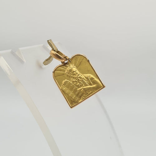 Pendentif Pendentif Table de la Torah en or jaune 18k 58 Facettes #4871
