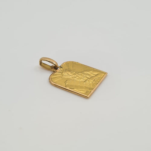 Pendentif Pendentif Table de la Torah en or jaune 18k 58 Facettes #4871