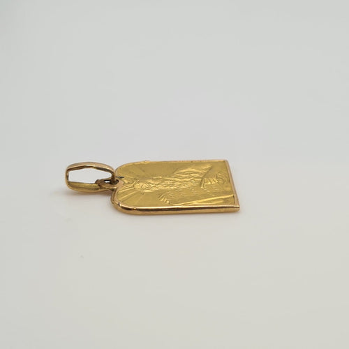 Pendentif Pendentif Table de la Torah en or jaune 18k 58 Facettes #4871