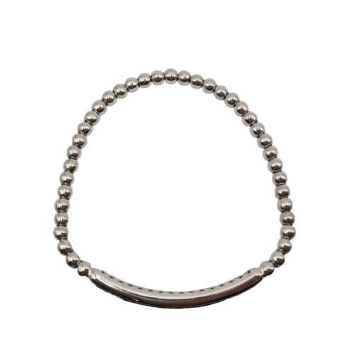 Bracelet Bracelet boule en or blanc 18k 58 Facettes #4917