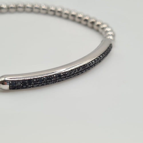 Bracelet Bracelet boule en or blanc 18k 58 Facettes #4917