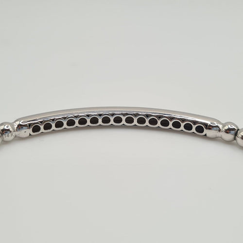 Bracelet Bracelet boule en or blanc 18k 58 Facettes #4917