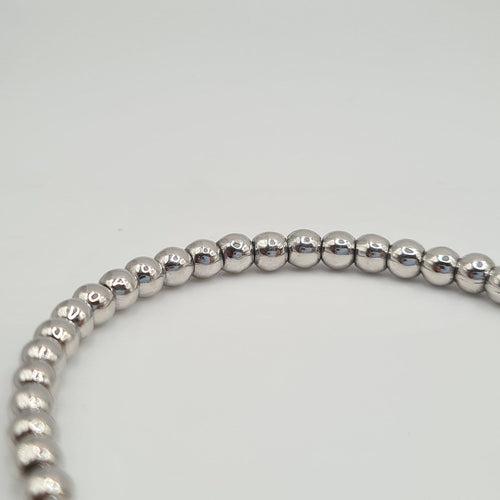 Bracelet Bracelet boule en or blanc 18k 58 Facettes #4917