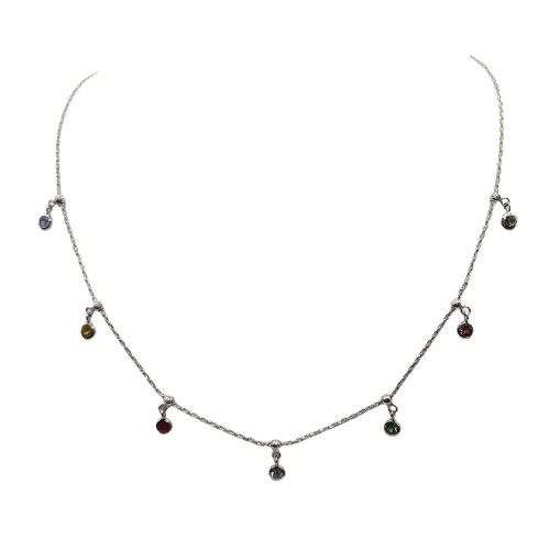 Collier Collier en or blanc 18k 58 Facettes #4920