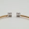 Bracelet Bracelets joncs en or rose 18 carats 58 Facettes #4955