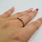 Bague 52 Alliance en or rose 18 carats avec diamant 58 Facettes #4957