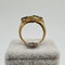 Bague 52 Bague en or jaune 18k avec diamants et saphir 58 Facettes #4960