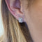Boucles d'oreilles Boucles d’oreilles en or blanc 18k avec diamants naturels 58 Facettes #4961