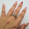 Bague 52 Bague en or jaune 18k avec rubis et diamant 58 Facettes #4962