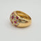 Bague 52 Bague en or jaune 18k avec rubis et diamant 58 Facettes #4962