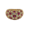 Bague 52 Bague en or jaune 18k avec rubis et diamant 58 Facettes #4962