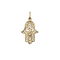 Pendentif Pendentif main de Fatma en or jaune 18 carats 58 Facettes #4964