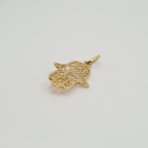 Pendentif Pendentif main de Fatma en or jaune 18 carats 58 Facettes #4964