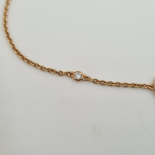 Bracelet Bracelet en or rose 18 carats serti de diamants 58 Facettes #4972