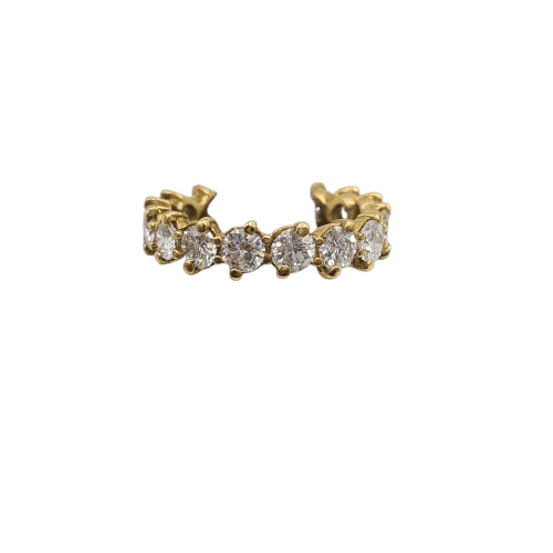 Bague 50 Bague en or jaune 18k sertie de diamants 58 Facettes #4974