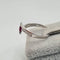 Bague 53 Bague en or blanc 18k et rubis 58 Facettes #4980