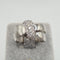 Bague 54 Bague en or blanc 18k et diamants 58 Facettes #4981