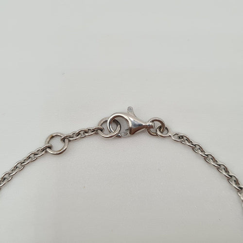 Bracelet Bracelet chaîne en or blanc 18k 58 Facettes #4983