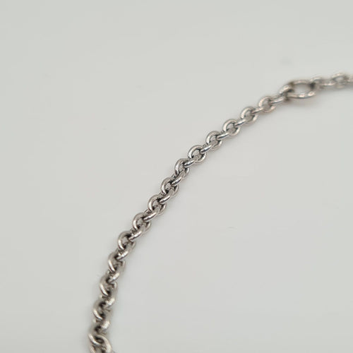 Bracelet Bracelet chaîne en or blanc 18k 58 Facettes #4983