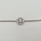 Bracelet Bracelet chaîne en or blanc 18k serti de diamants 58 Facettes #4984