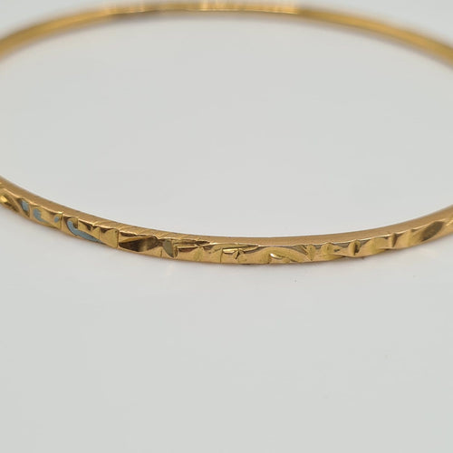 Bracelet Bracelet jonc en or jaune 18 carats 58 Facettes #5009