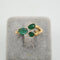 Bague 53 Bague en or jaune 18k avec émeraude 58 Facettes #5033