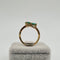 Bague 53 Bague en or jaune 18k avec émeraude 58 Facettes #5033