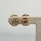 Boucles d'oreilles Boucles d’oreilles en or jaune et blanc avec perle 58 Facettes #5034