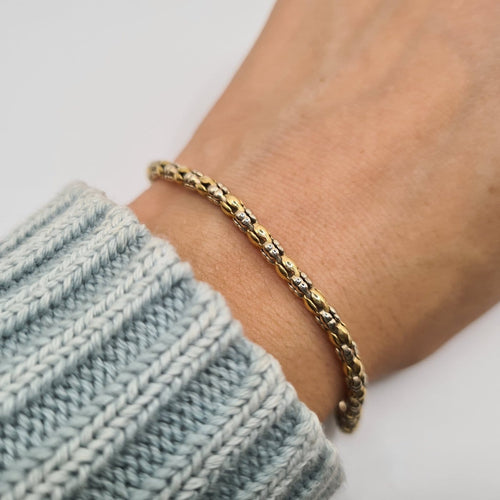 Bracelet Bracelet chaîne en or jaune 18k 58 Facettes #5035