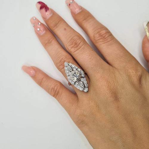 Bague 49 Bague en or blanc 18k 58 Facettes #5038