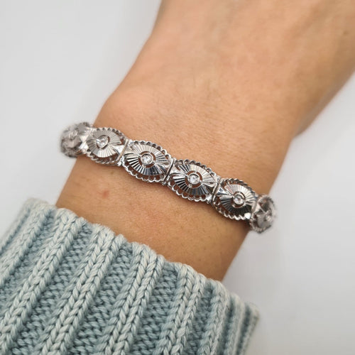 Bracelet Bracelet en or blanc 18 carats 58 Facettes #5039