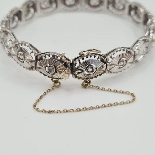 Bracelet Bracelet en or blanc 18 carats 58 Facettes #5039