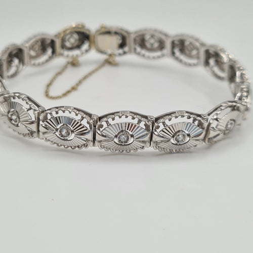 Bracelet Bracelet en or blanc 18 carats 58 Facettes #5039