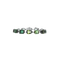 SAUER - Bracelet Héritage en or noirci 18 carats, tourmalines et prasiolites 58 Facettes SW