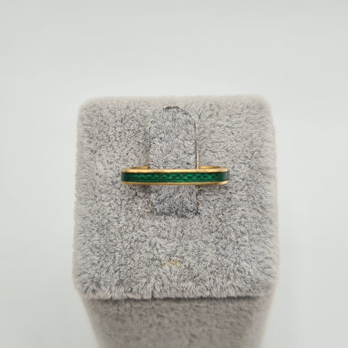 Bague carrée en or jaune 18k 58 Facettes #5043