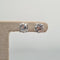 Boucles d’oreilles en or blanc avec diamants naturels 58 Facettes #5047